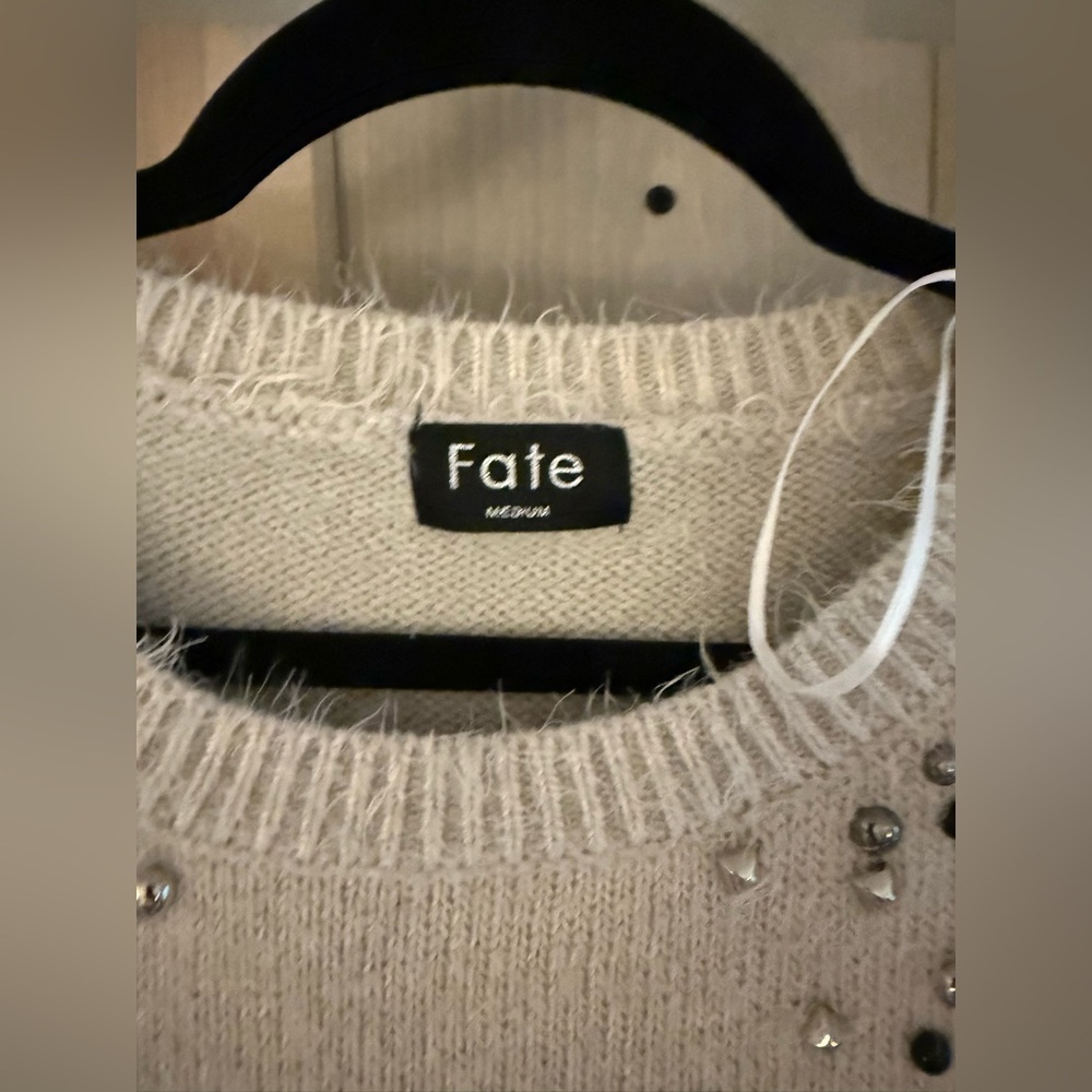 Fate Stud and Chain Fuzzy Sweater - Picture 2 of 8